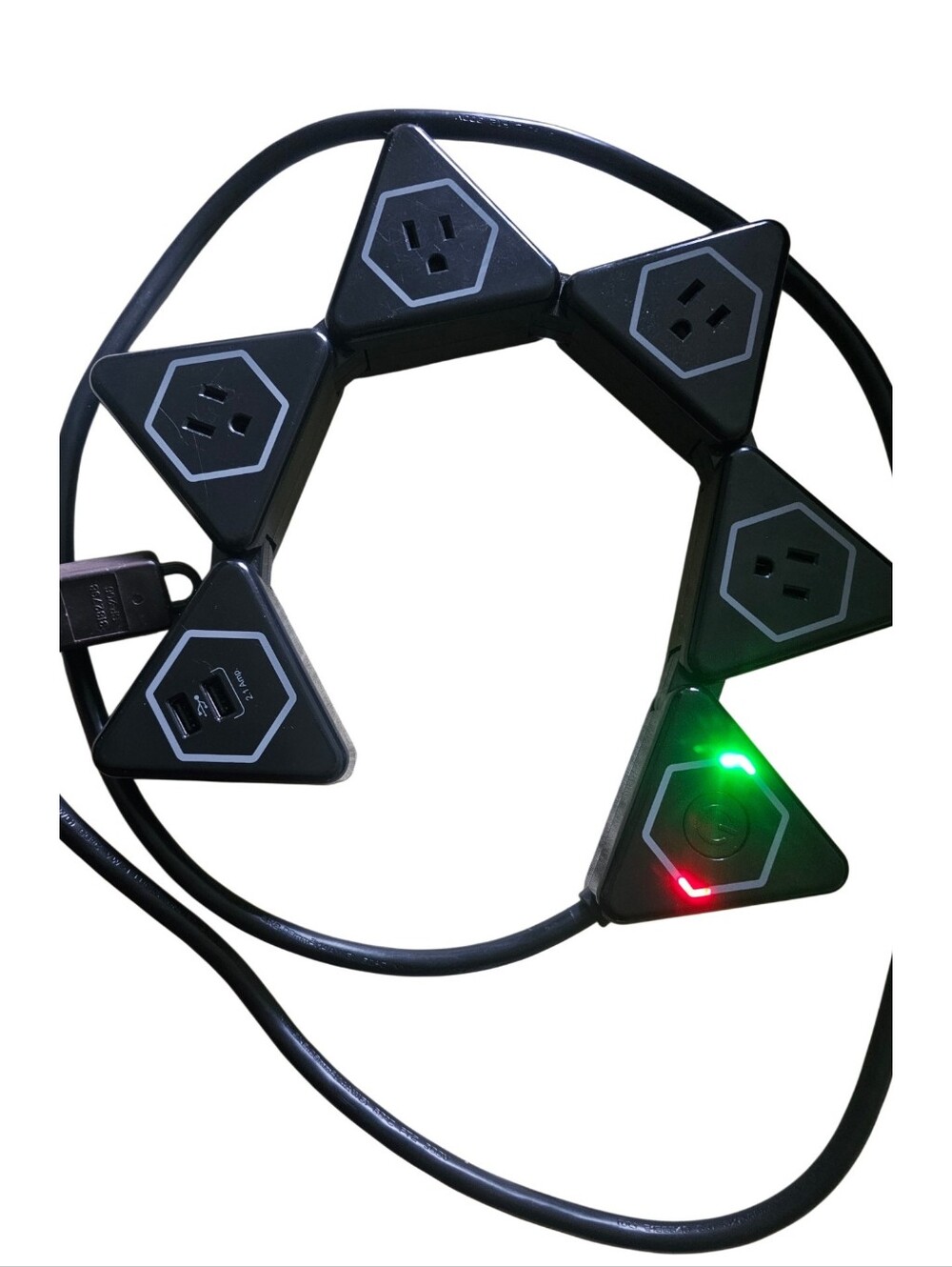 Electric Flexigon power strip extension Modular Star Power Strip with USB